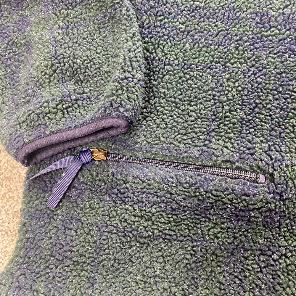 VTG Woolrich Sweater Womens S Green Icelandic Nordic‎ Fair Isle Sweatshirt USA - Picture 5 of 12